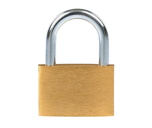 A picture of a large lock