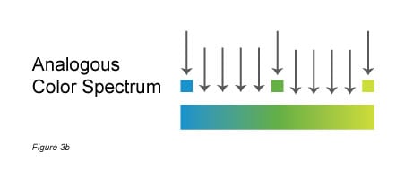 A representation of the color spectrum