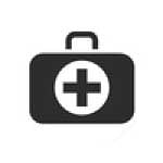 An icon symbolizing healthcare, like a doctor's briefcase